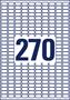 Label, universal, removeable, 17,8x10 mm, AVERY ZWECKFORM, 8100 label/pack